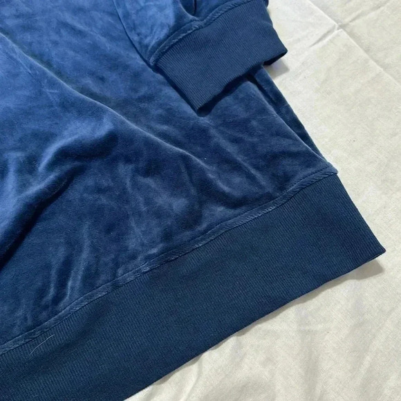 Ava & Viv blue velour quarter zip pullover 4X NWT - Picture 6 of 6